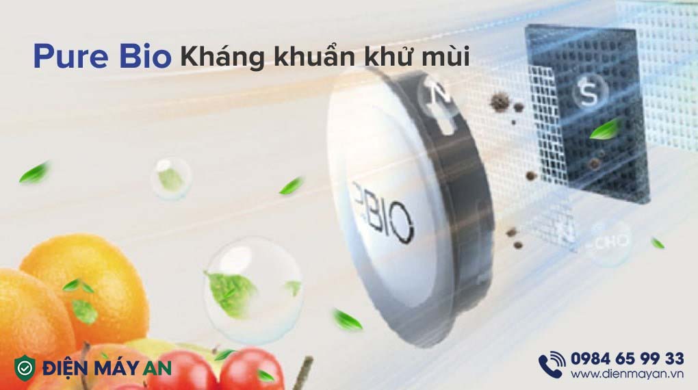 Tủ Lạnh Toshiba Inverter 325 Lít GR-RB410WE-PMV(37)-SG - công nghệ kháng khuẩn